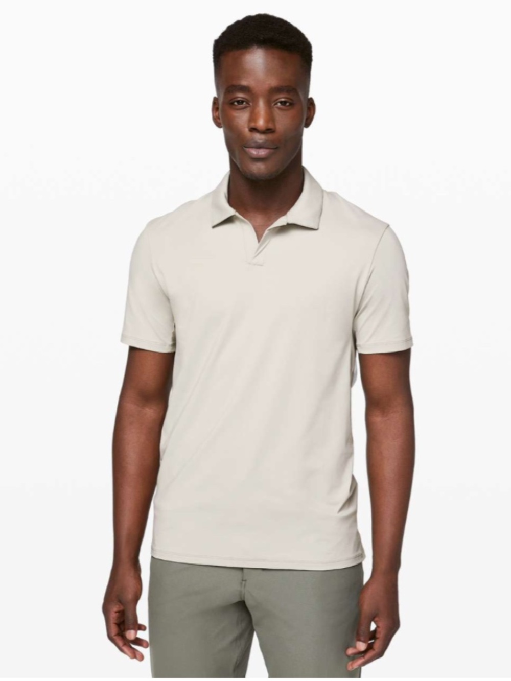 lululemon Men's Capacity Polo Shirt Silverstone Size L
